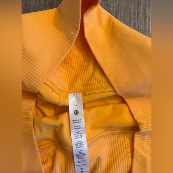 New Lululemon Align high rise ribbed pant 25” Mango Dream. Orange. Size 12 - Picture 14 of 17